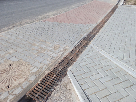 Odwodnienia liniowe betonowe droga krajowa Nowy Targ
